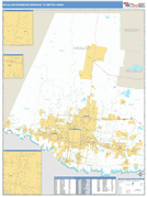 McAllen-Edinburg-Mission Metro Area Digital Map Basic Style